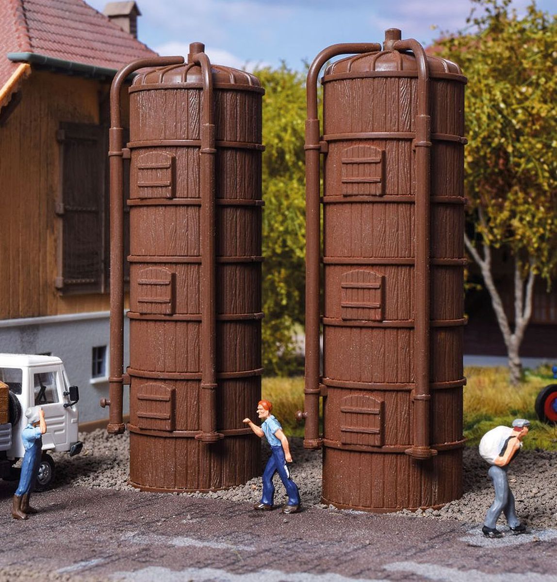 Vollmer 43743 - Getreidesilo, 2 Stück Vollmer 43743 - Getreidesilo, 2 Stück