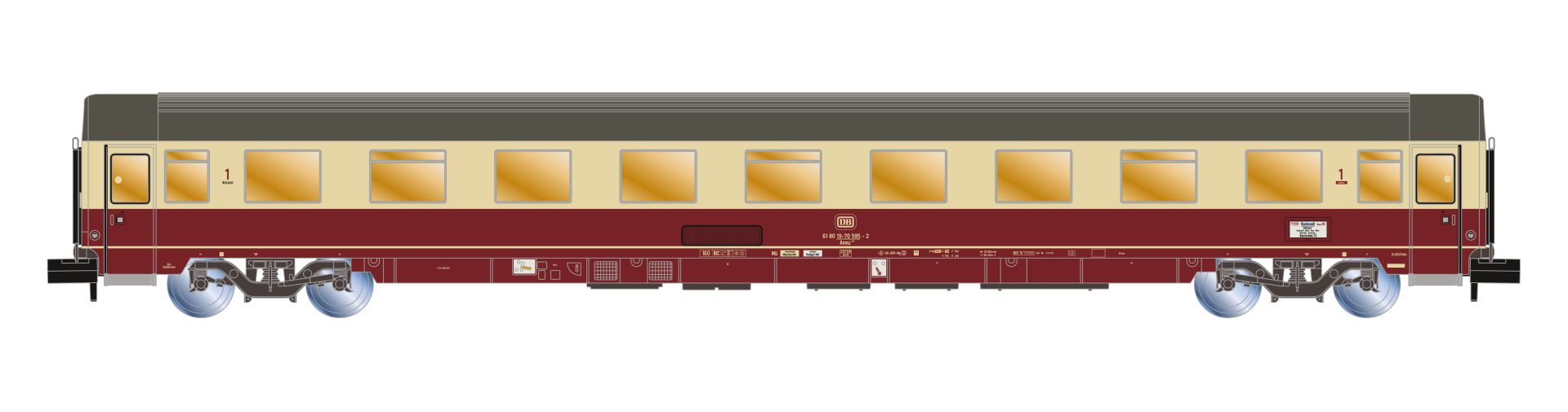 Arnold HN4387 - 3er Set Personenwagen TEE 'Rembrandt', DB, Ep.IV