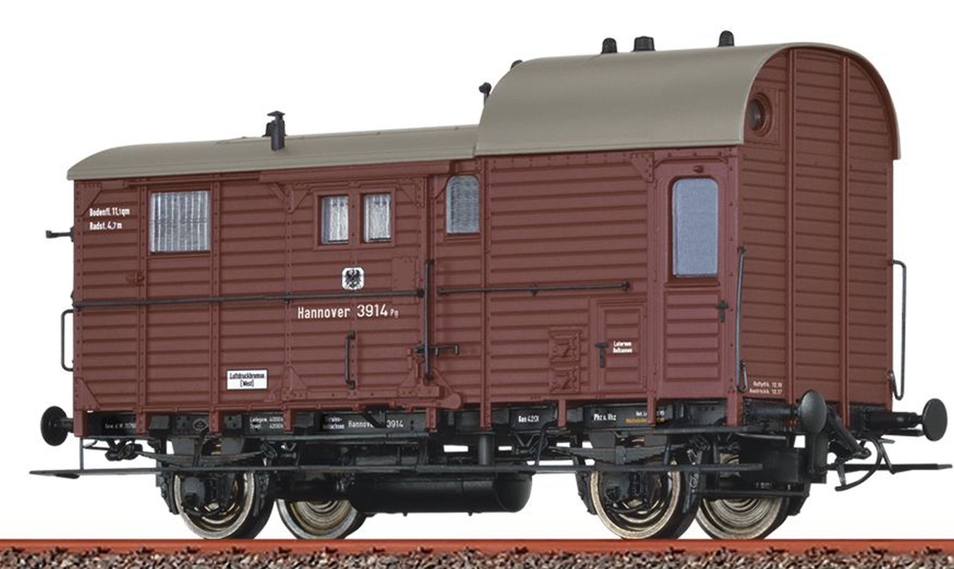 Brawa 49428 - Güterzuggepäckwagen Pg (pr IIa 13a), KPEV, Ep.I