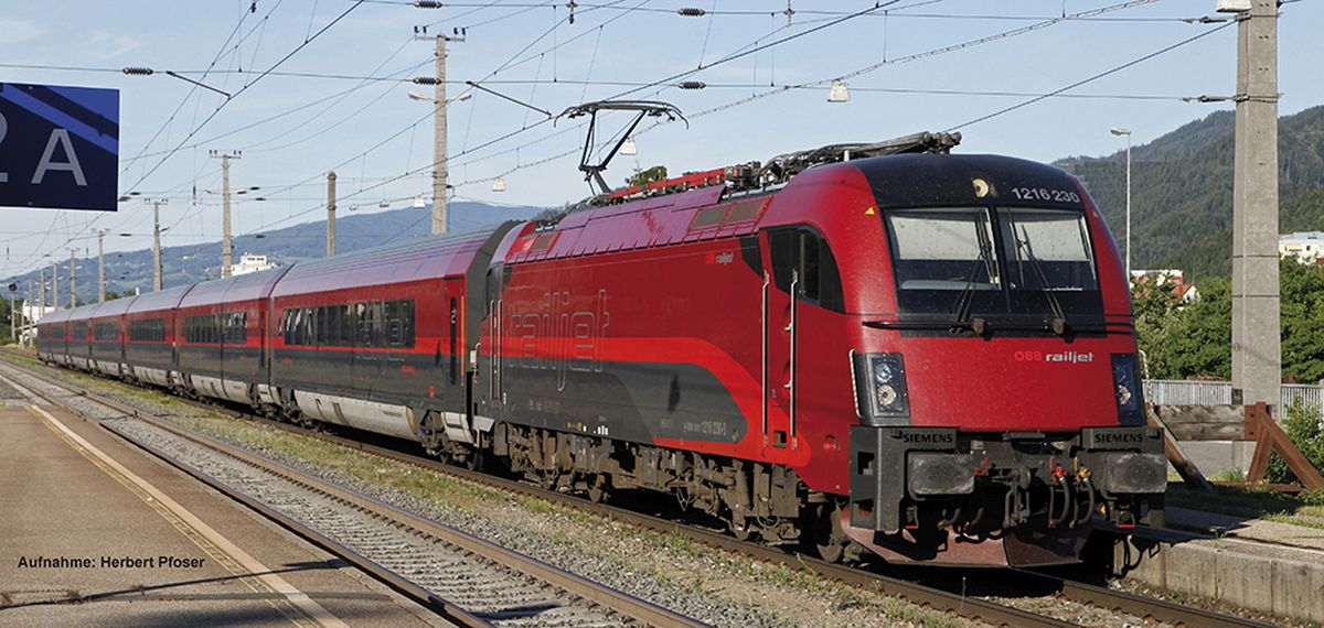 Piko 58132 - Zugset mit Rh1216 und 3 Wagen, Railjet, ÖBB, Ep.VI, AC-Digital