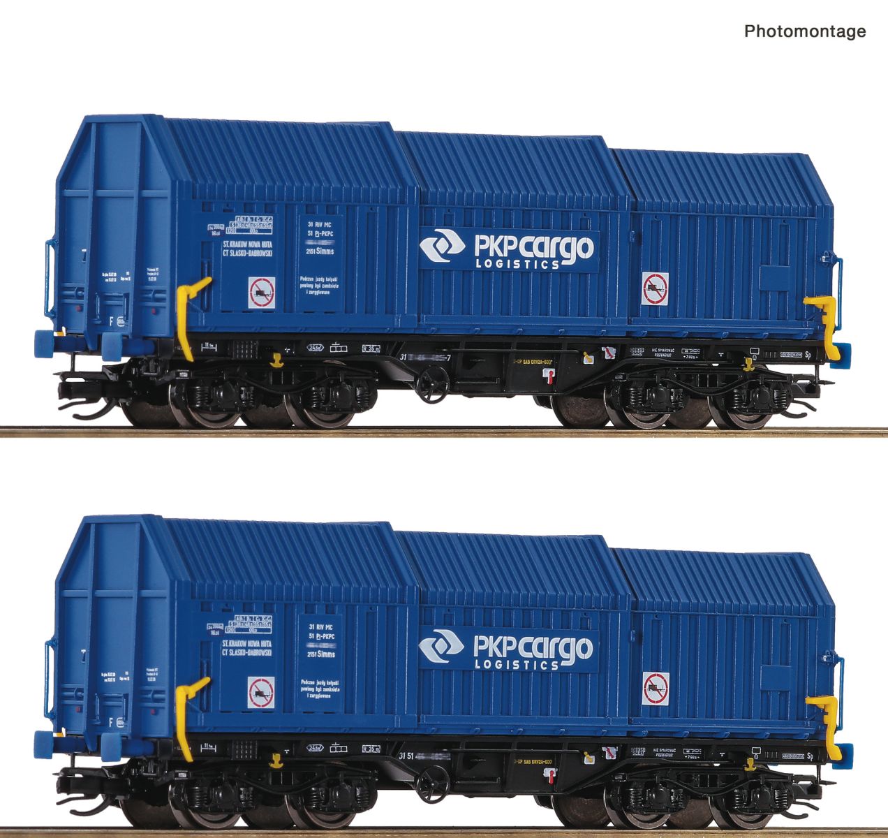 Roco 6680008-2 - Teleskophaubenwagen Shimmns, PKP-Cargo, Ep.VI