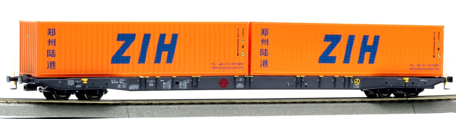 igra 96010049 - Containertragwagen Sggnss 80, Ermewa, Ep.VI 'ZIH'