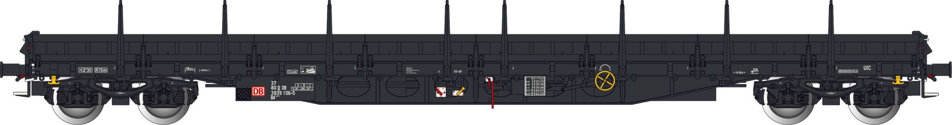 Albert Modell 393004 - Rungenwagen BA, DBAG, Ep.VI