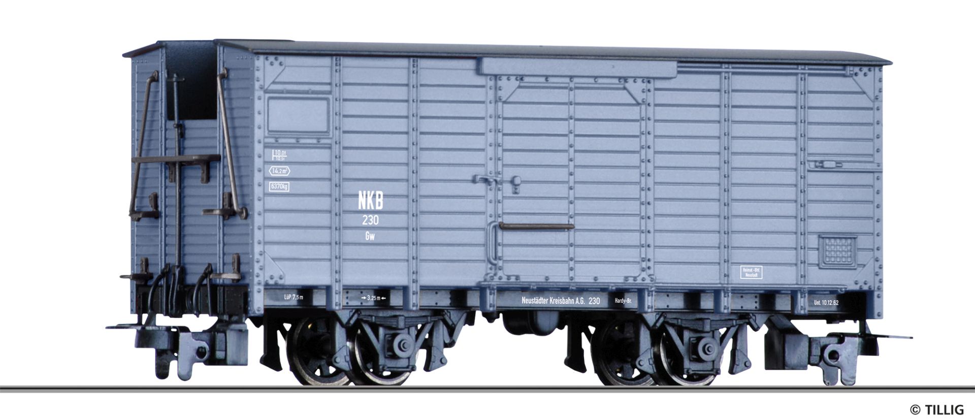 Tillig 05947 - Gedeckter Güterwagen Gw, NKB, Ep.III