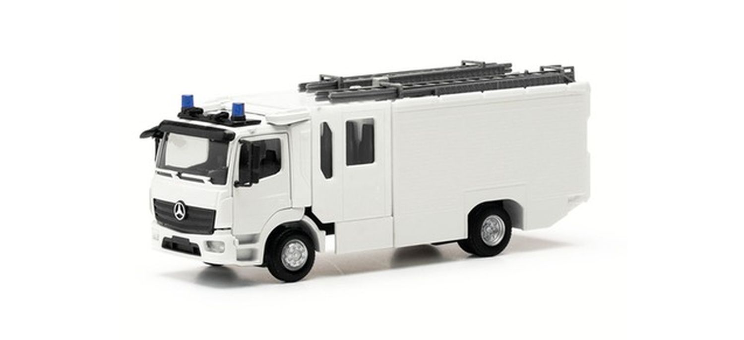 Herpa 085779 - Teileservice Mercedes-Benz Atego 2013 Z-Cab Löschfahrzeug (2 Stück)