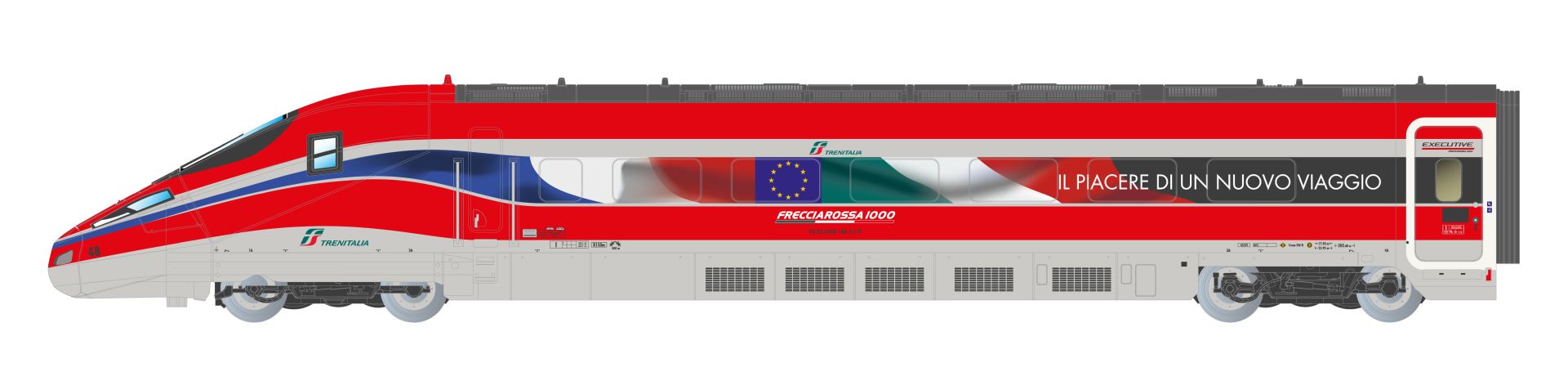 Arnold HN2621D - Triebzug Frecciarossa 1000 'Le plaisir d’un voyage nouveau', 4-teilig, FS Trenitalia, FS, Ep.VI, DC-Digital