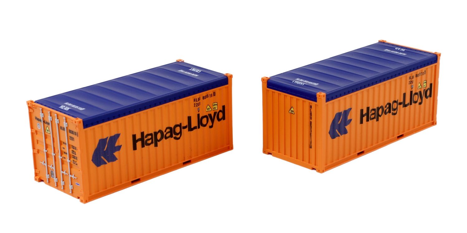 igra 98010020 - 2er Set Container 20' Hapag Lloyd- Open Top