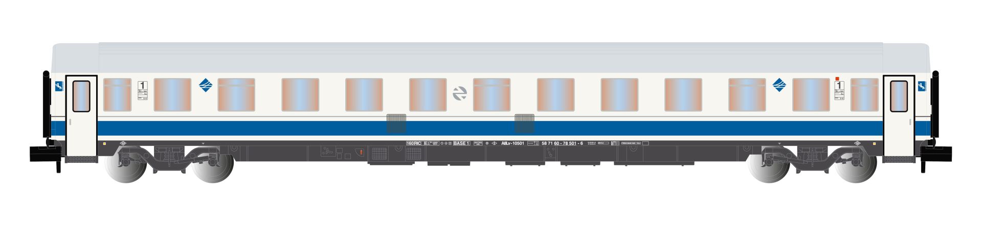 Arnold HN4459 - Personenwagen Superreclinable' 10500 'Largo Recorrido', RENFE, Ep.V