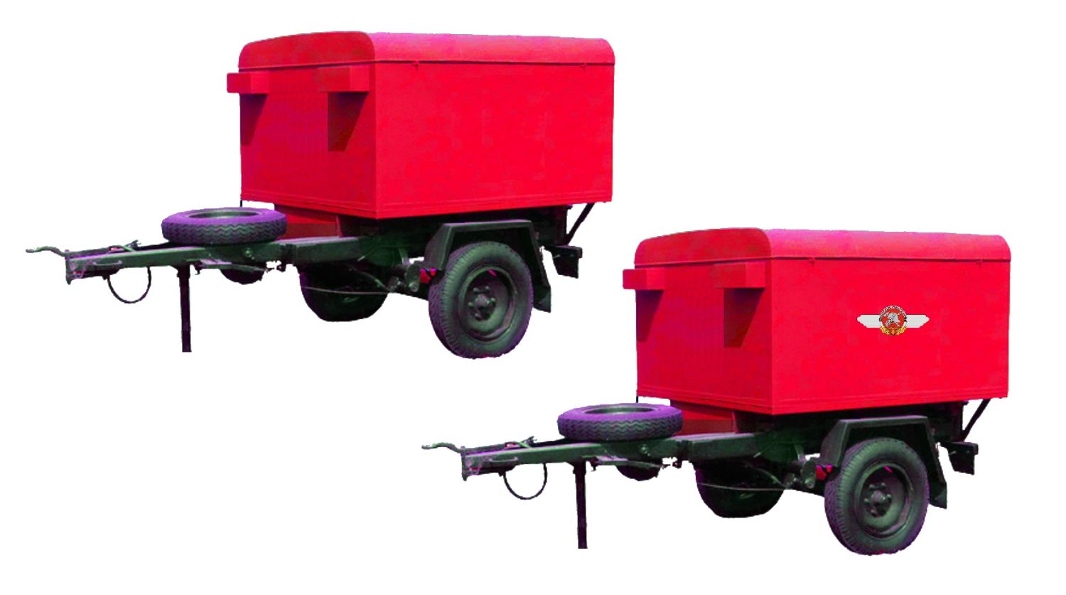 NPE-Modellbau NA88342 - Anhänger HL 10 Kasten TPE FSA, Feuerwehr, 2 Stück