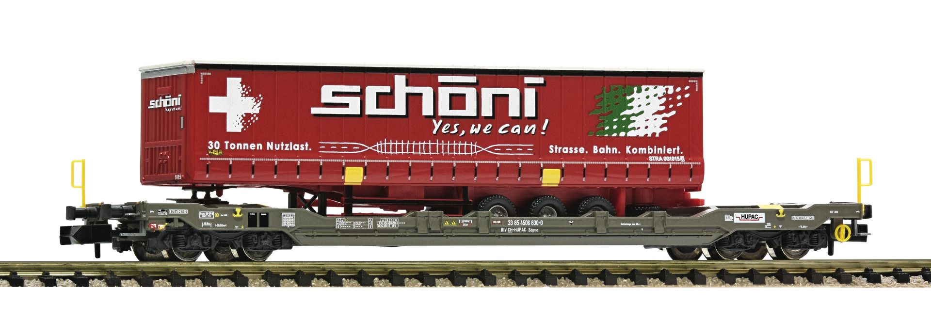 Fleischmann 6660038 - Taschenwagen Sdgnss/T5, HUPAC, Ep.VI 'schöni'