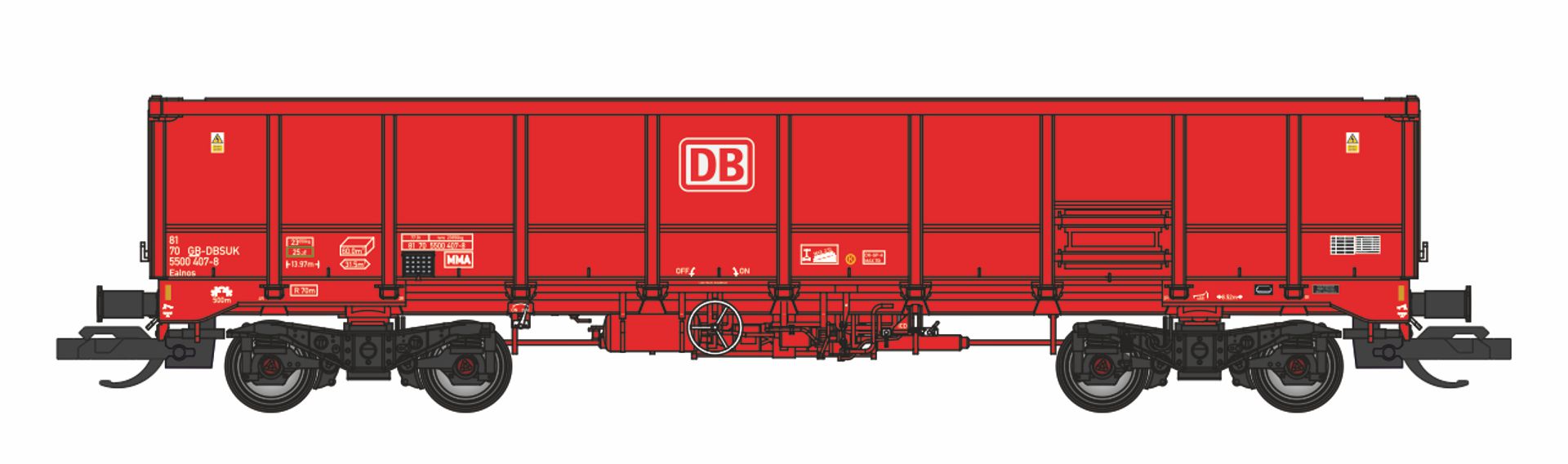 Revolution-Trains TT-EAL-101D - Offener Güterwagen EALNOS, DBAG, Ep.VI, 5500 442-5 Revolution-Trains TT-EAL-101D - Offener Güterwagen EALNOS, DBAG, Ep.VI, 5500 442-5