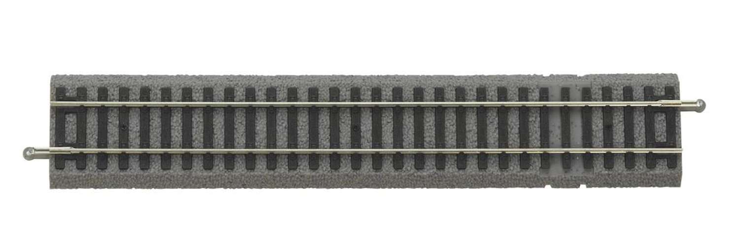 Piko 55406 - Gerades Gleis 231mm für Anschlußclip, A-Gleis mit Bettung