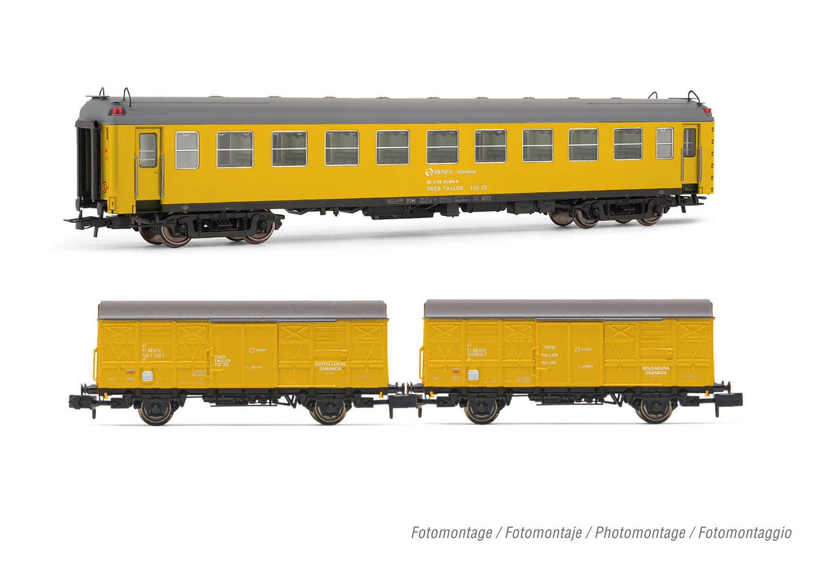 Arnold HN4456 - 3er Set Dienstzug 'Tren Taller Granada', RENFE, Ep.V