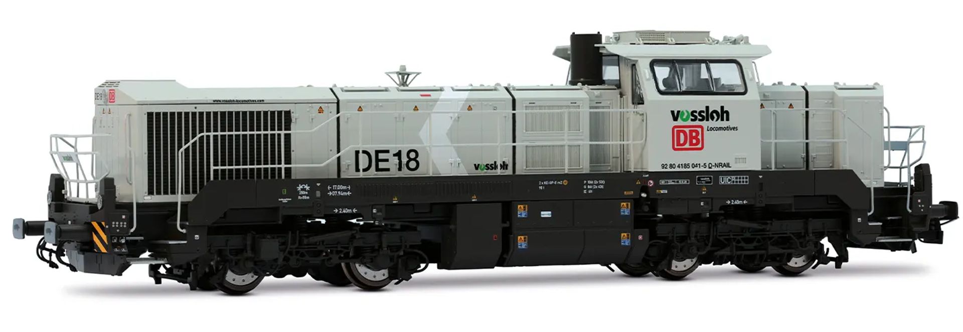 Rivarossi HR2920S - Diesellok DE 18, DBAG/NorthRail, Ep.VI, DC-Sound