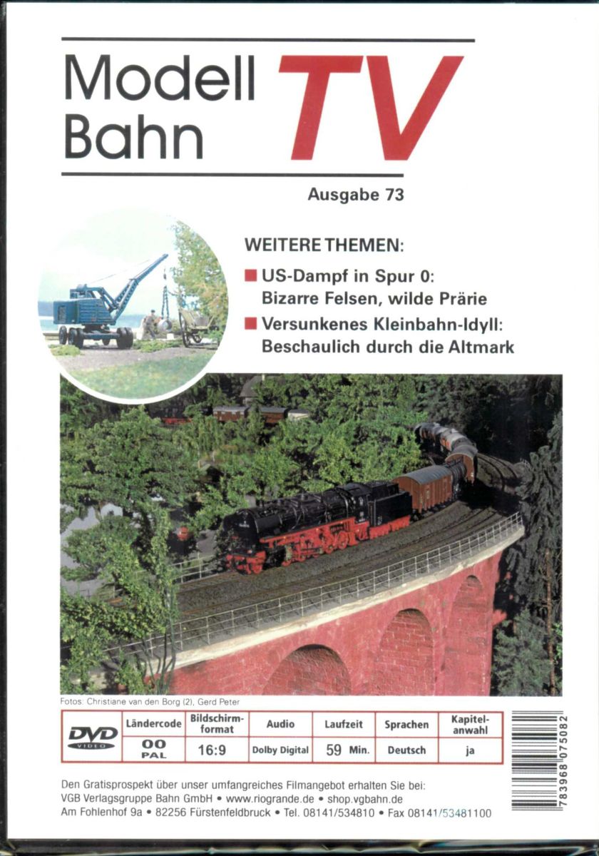 VGB 7573 - DVD - Modellbahn TV - Ausgabe 73
