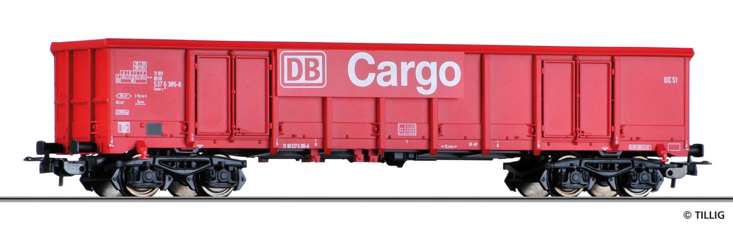 Tillig 77005 - Offener Güterwagen Eanos-x 052, DB-Cargo, Ep.V