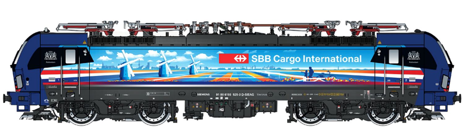 L.S. Models 17613-S - E-Lok 193 525 'Vectron', SBB-Cargo, Ep.VI 'Hollandpiercer', AC-Sound