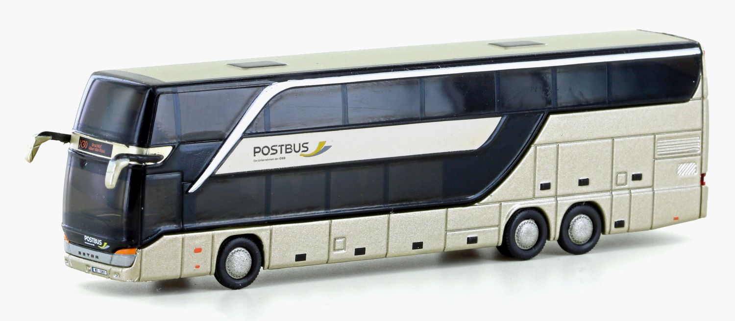 MiNis LC4487 - Setra S 431DT Postbus (AT), metallic gold