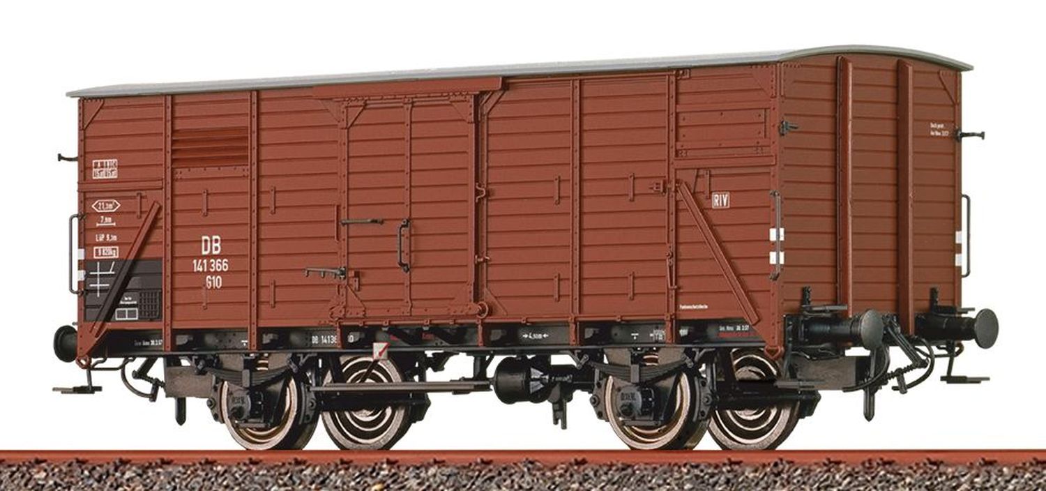 Brawa 67493 - Gedeckter Güterwagen G10, DB, Ep.III
