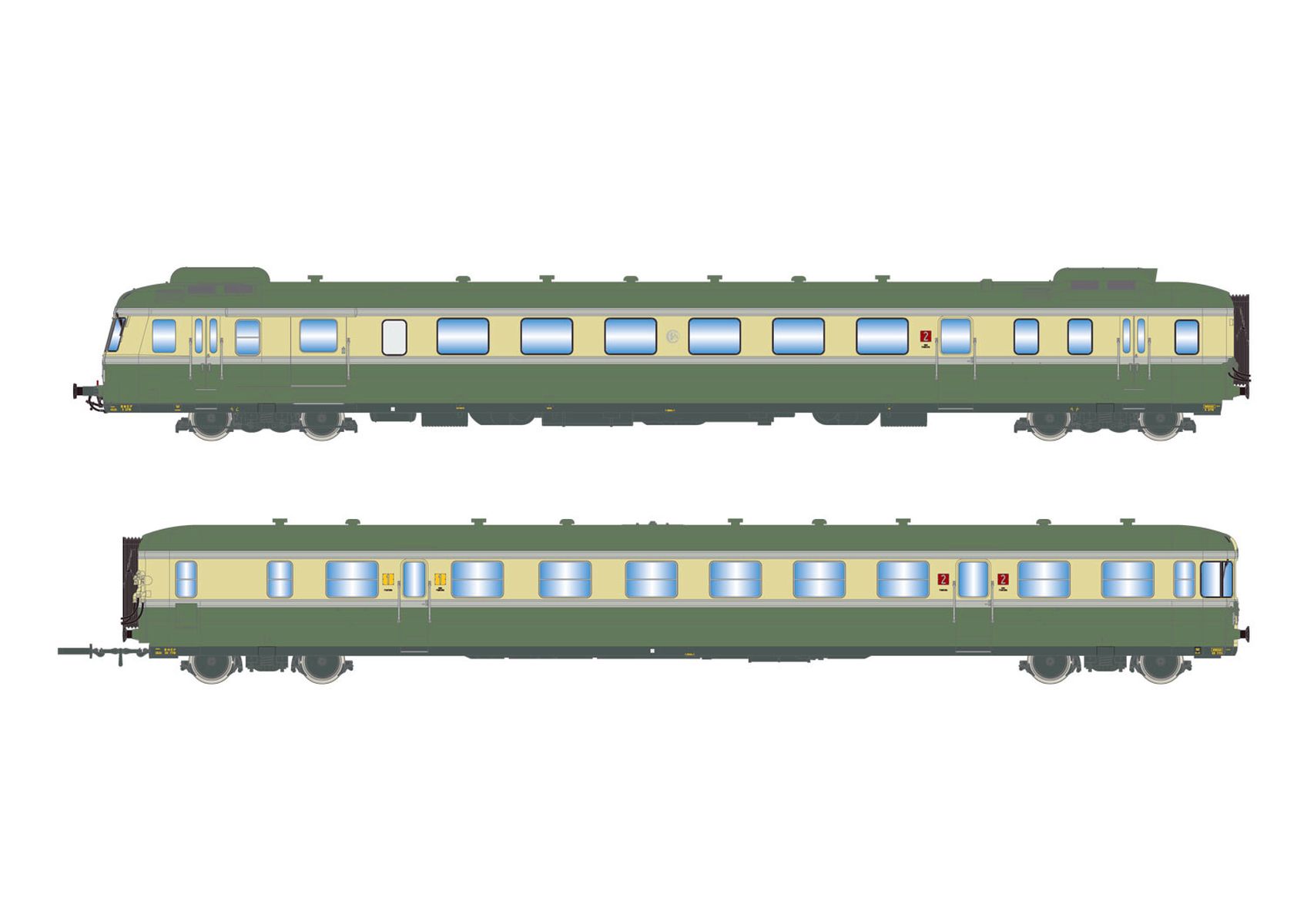 Jouef HJ2419S - Triebwagen RGP II X 2716 + XR 7719, SNCF, Ep.III-IV, DC-Sound
