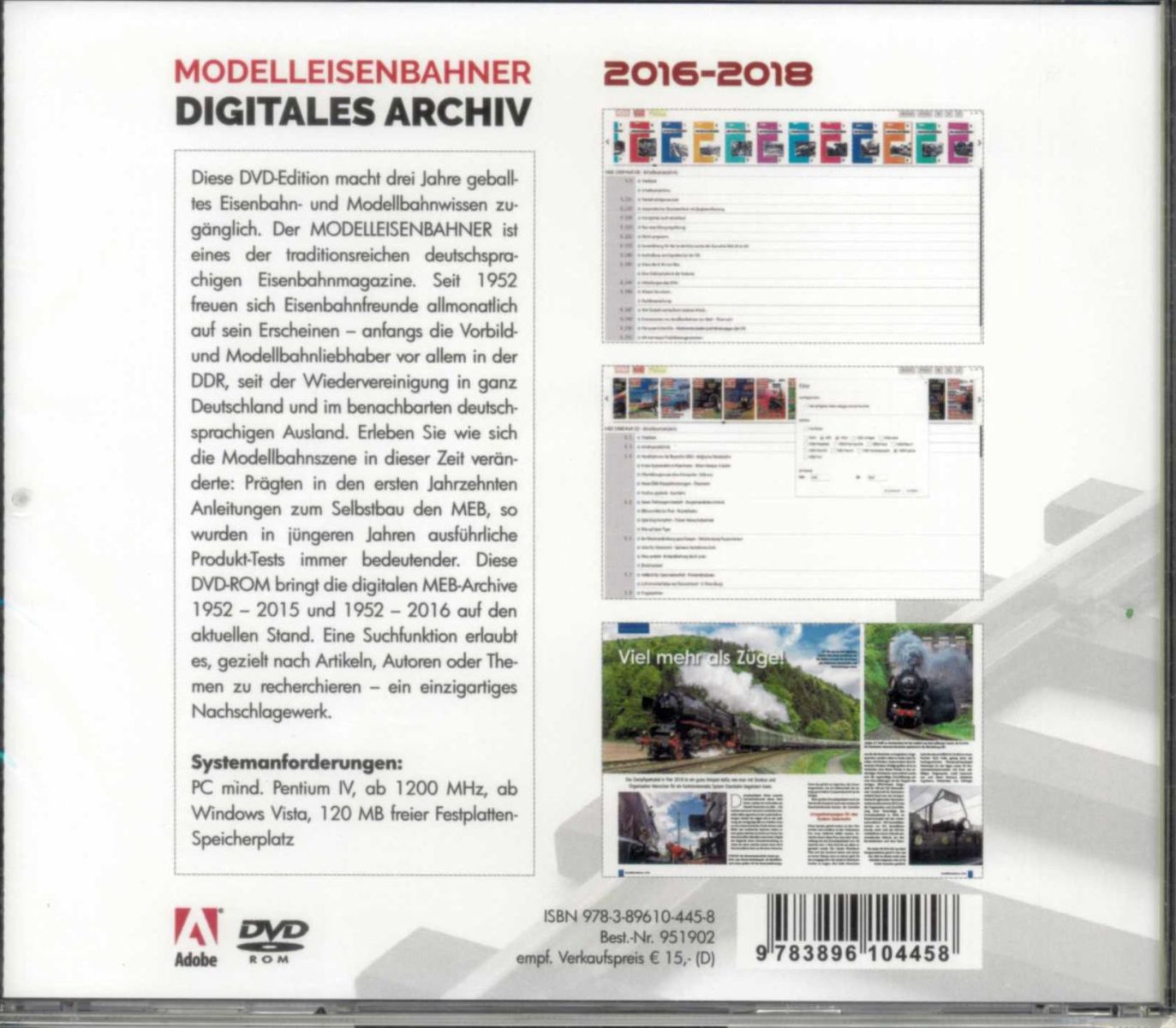 VGB 10445 - DVD - MEB Jahrgangsarchiv 2016 - 2018