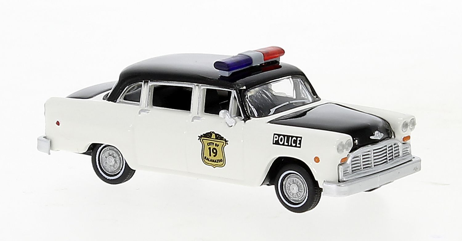 Brekina 58941 - Checker Cab, Police Car, 1974