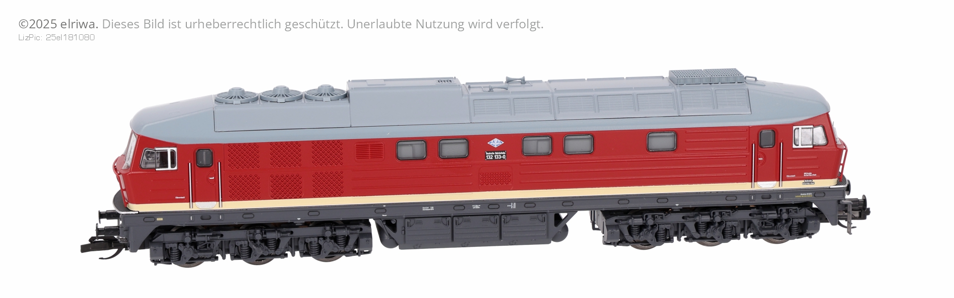 Tillig 502436-ZHK - Diesellok 132 133-0, Auslieferungszustand, DR, Ep.IV, DC-Sound, elektr. Kupplungen