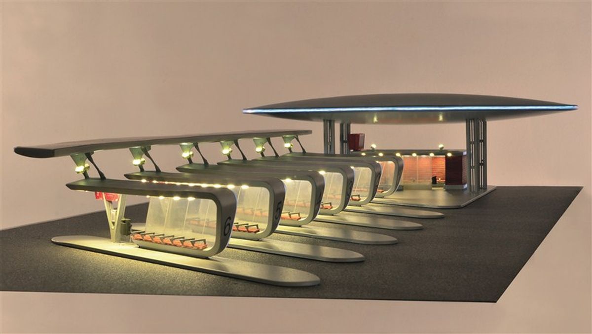 Kibri 39000 - Moderner Busbahnhof in Halle/Saale, inkl. LED Beleuchtung