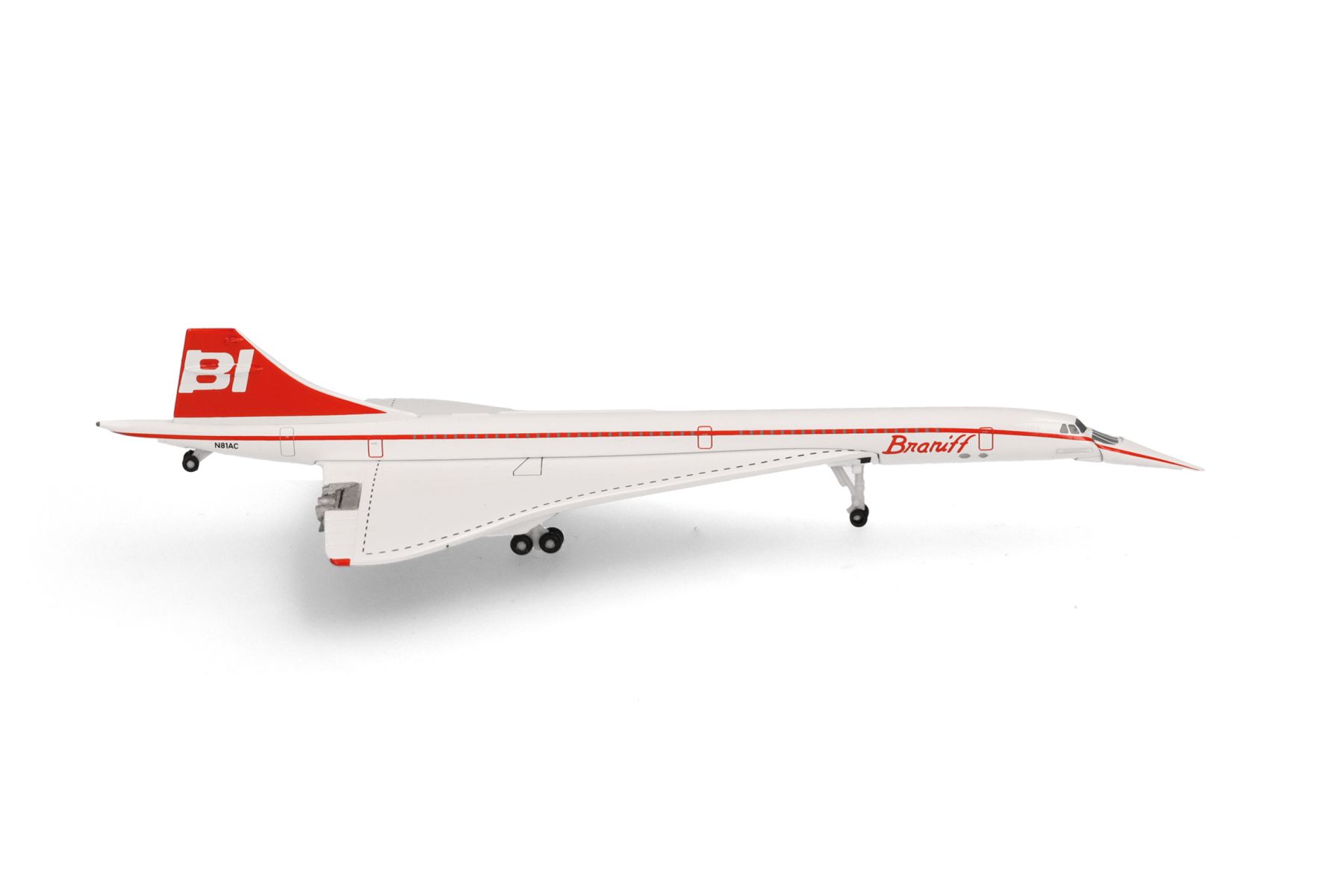 Herpa 537575 - Braniff International Concorde - N81AC