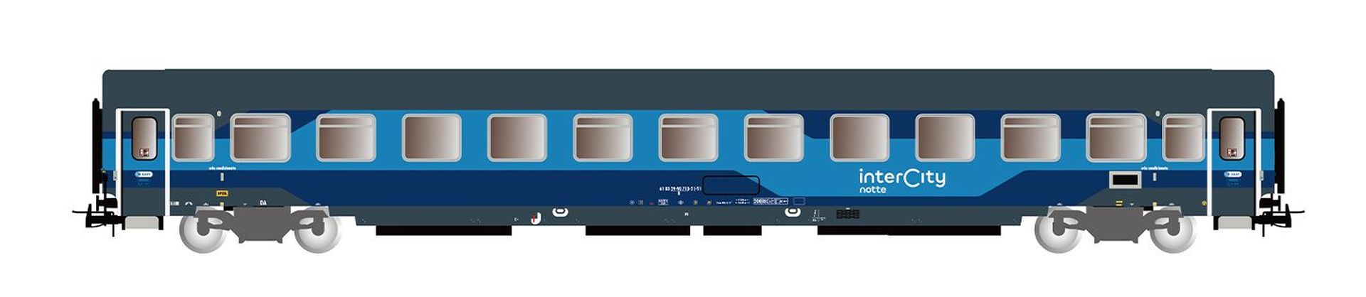 Rivarossi HR4408 - 2er Set Personenwagen 'Intercity', FS, Ep.VI