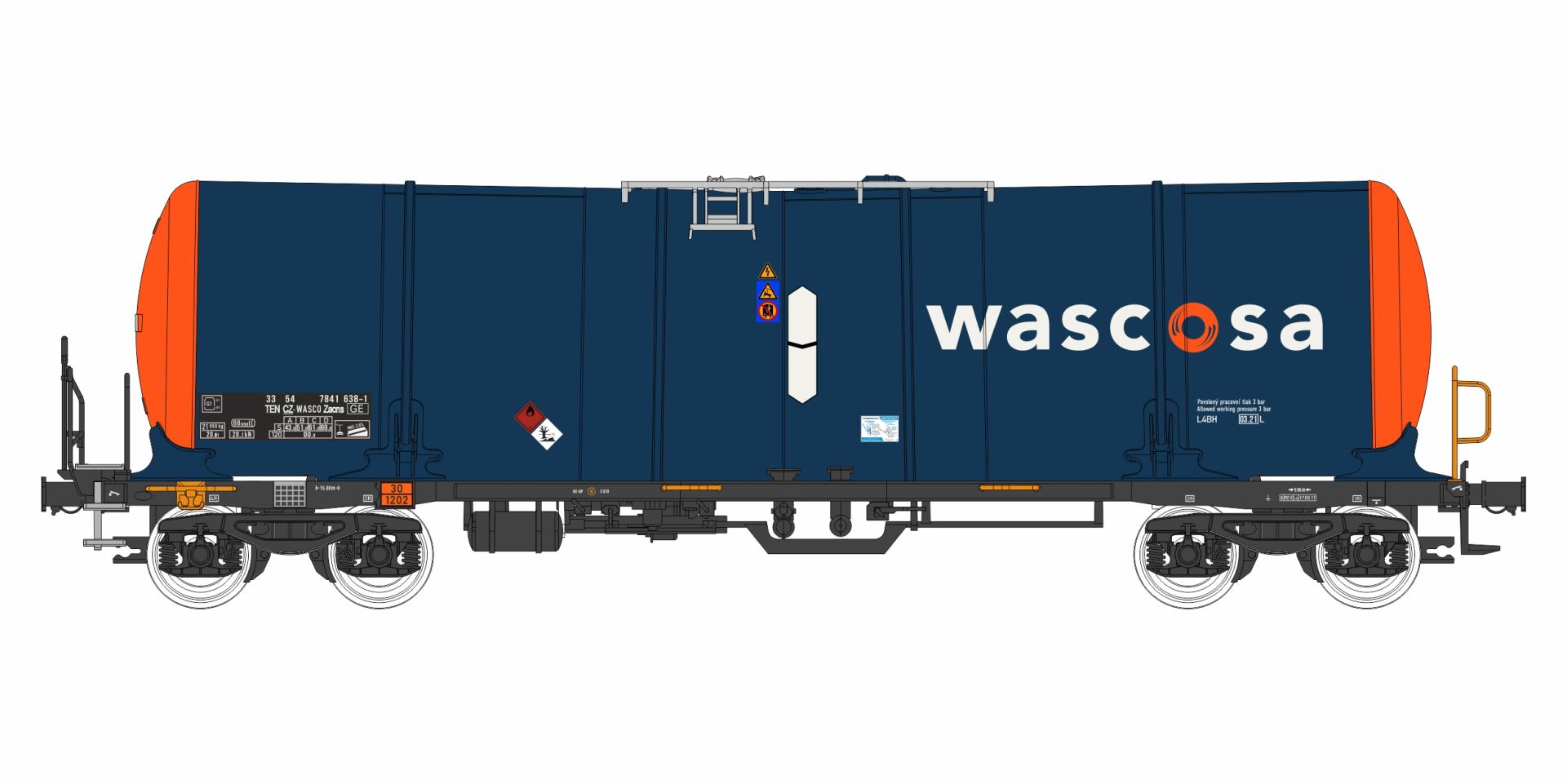 igra 96200071 - Kesselwagen Zacns 88, Wascosa, Ep.VI