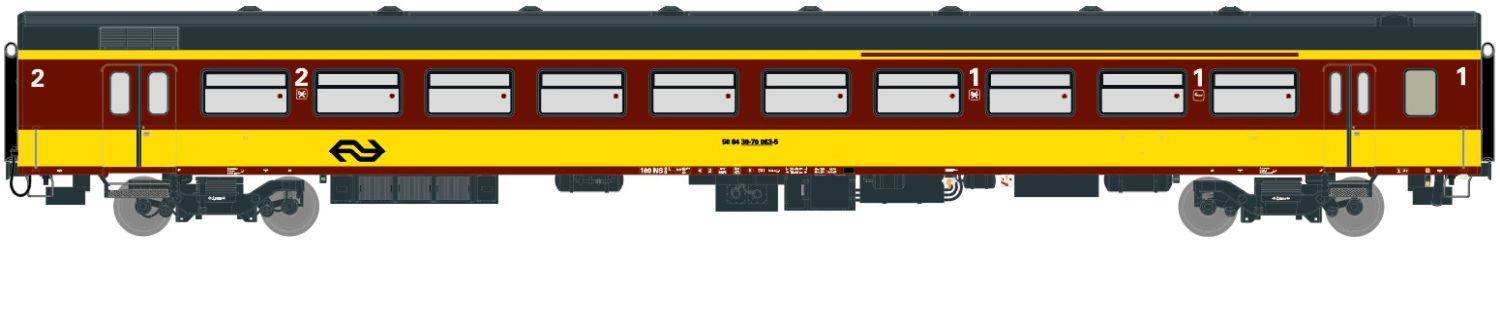 Exact-Train EX11083 - Personenwagen ICR, NS, Ep.IV