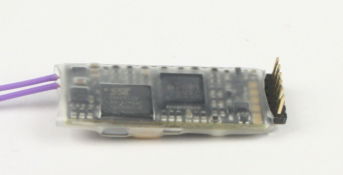 Zimo MX649L - Mini Sounddecoder, NEM651 direkt, gewinkelt