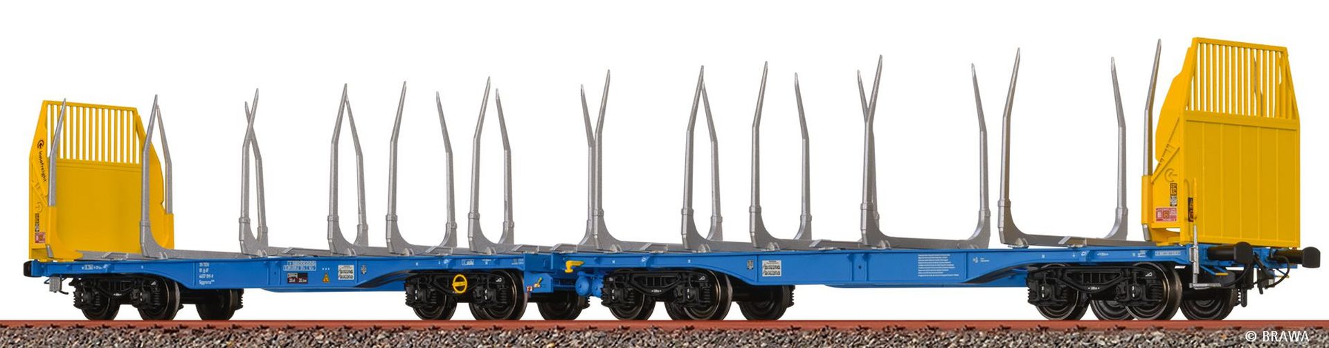 Brawa 50668 - Drehgestellflachwagen Sggmmrrs, Innofreight, Ep.VI