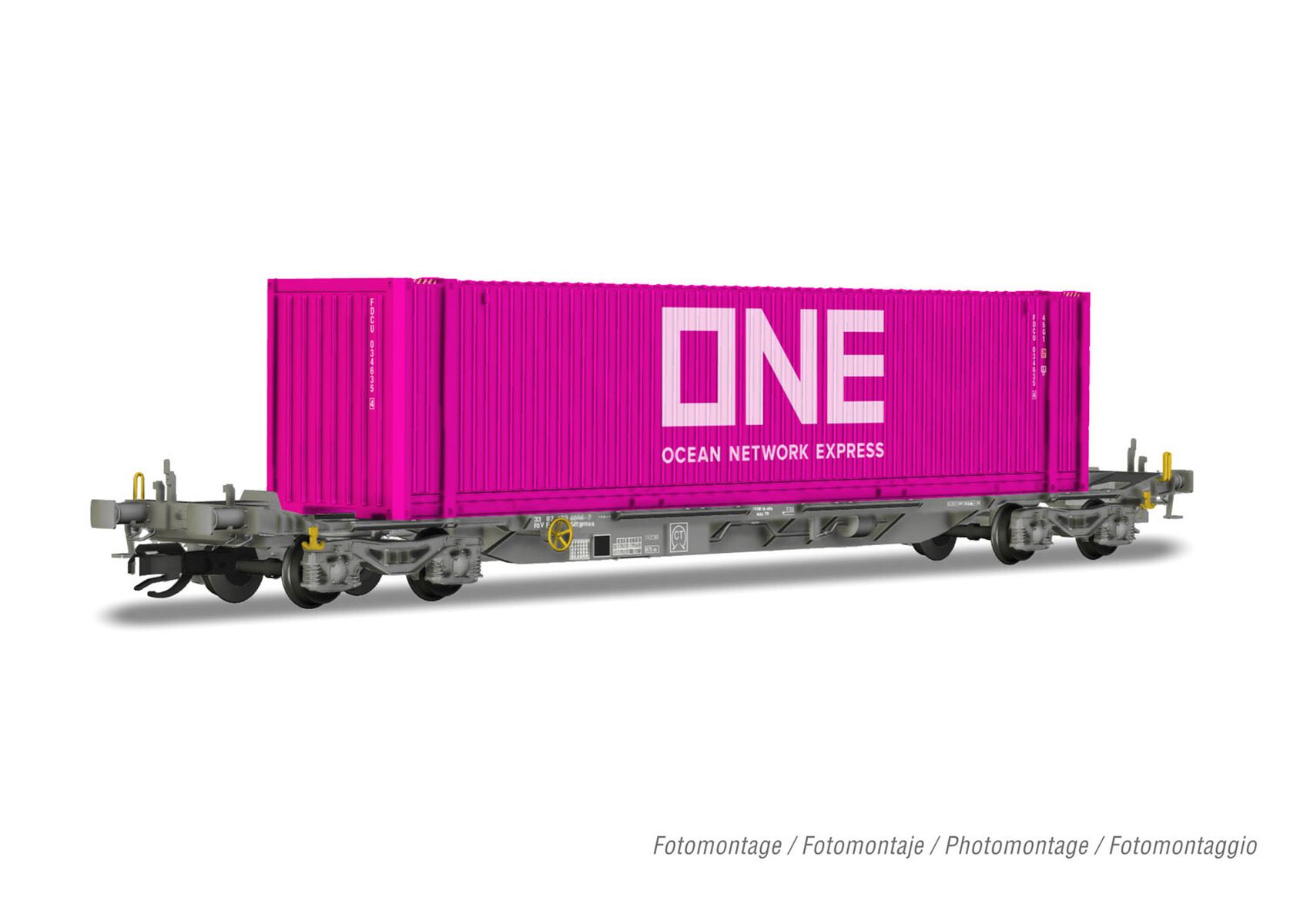 Arnold HN9738 - Containerwagen Sffgmss, Ermewa, Ep.VI 'ONE'