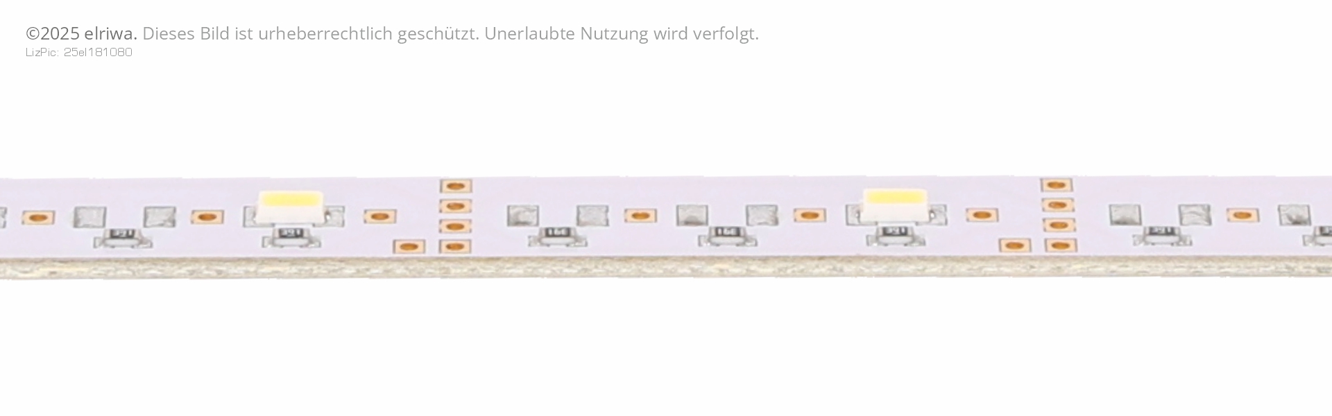 MS 12151 - Lichtleiste kaltweiss, 290 mm mit Kondensator, 12 LED, El. gegenüberliegende Seite