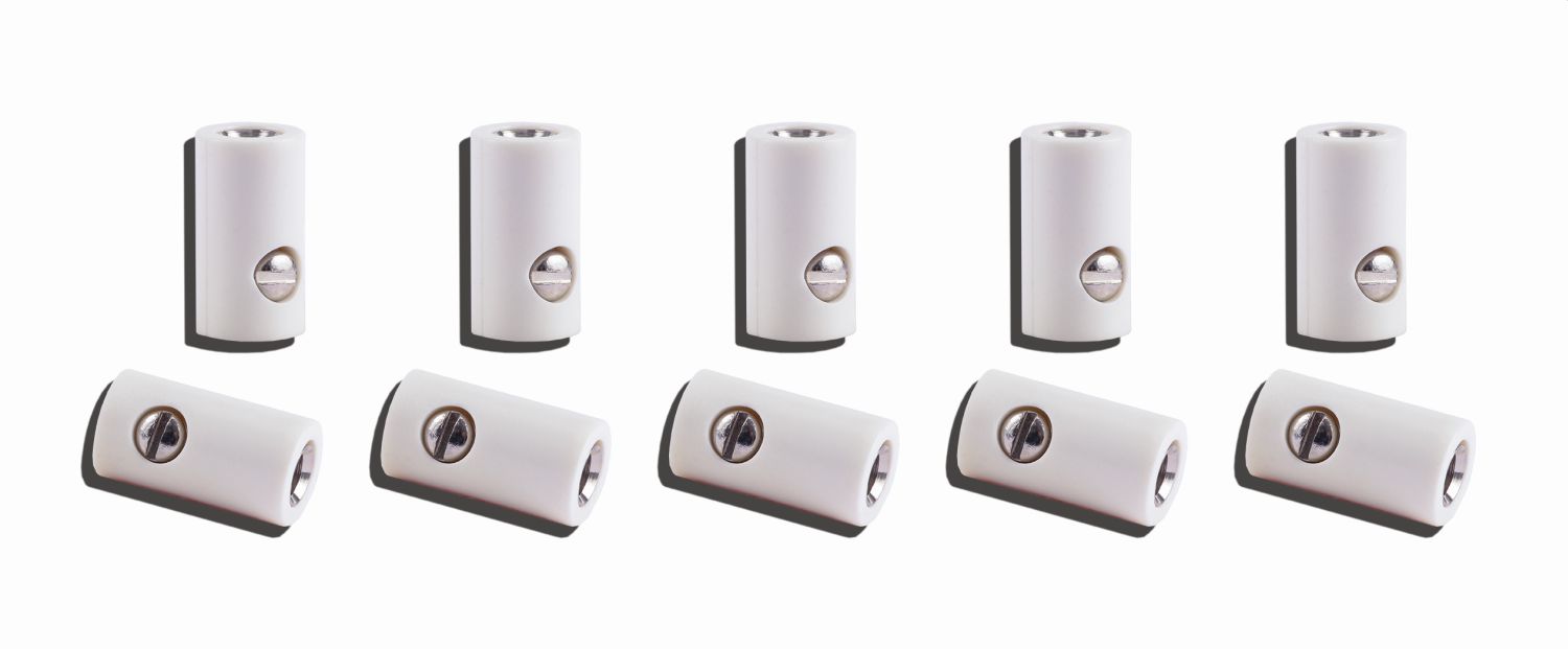 Produktbild von QUARKZMAN 12 Stück Flanschbuchsen – Nylon, ID 6,5 Mm X OD 8 Mm X 10,9 Mm, Selbstschmierend, Gelb