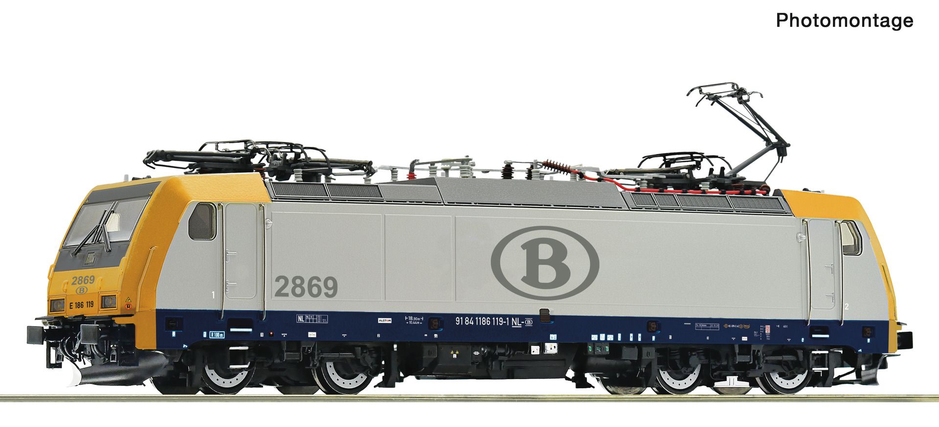 Roco 7510166 - E-Lok 186 119-1, SNCB, Ep.VI, DC-Sound