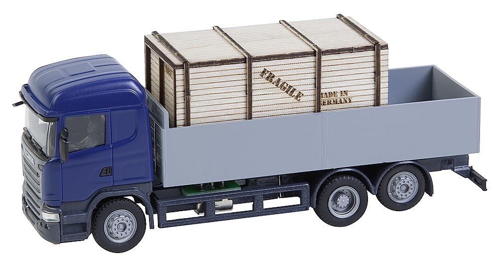Faller 161597 - LKW Scania R 13 HL Pritsche mit Holzcontainer (HERPA)