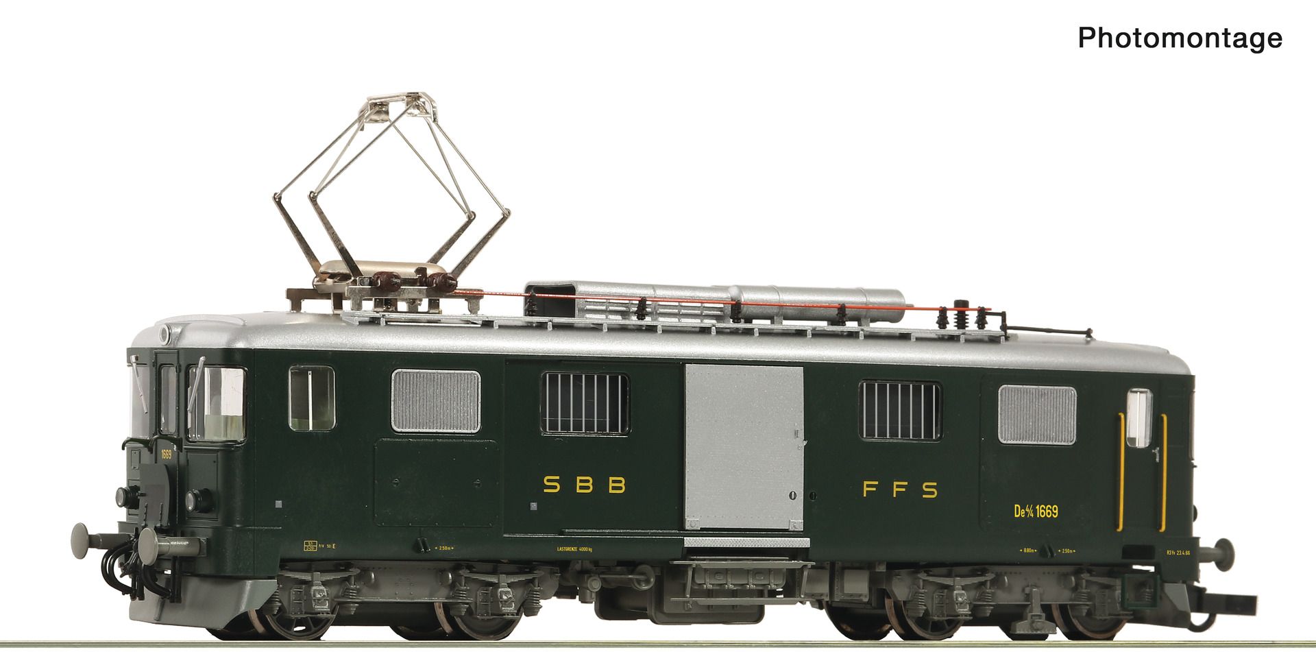 Roco 7700014 - E-Triebwagen De 4/4 1669, SBB, Ep.IV