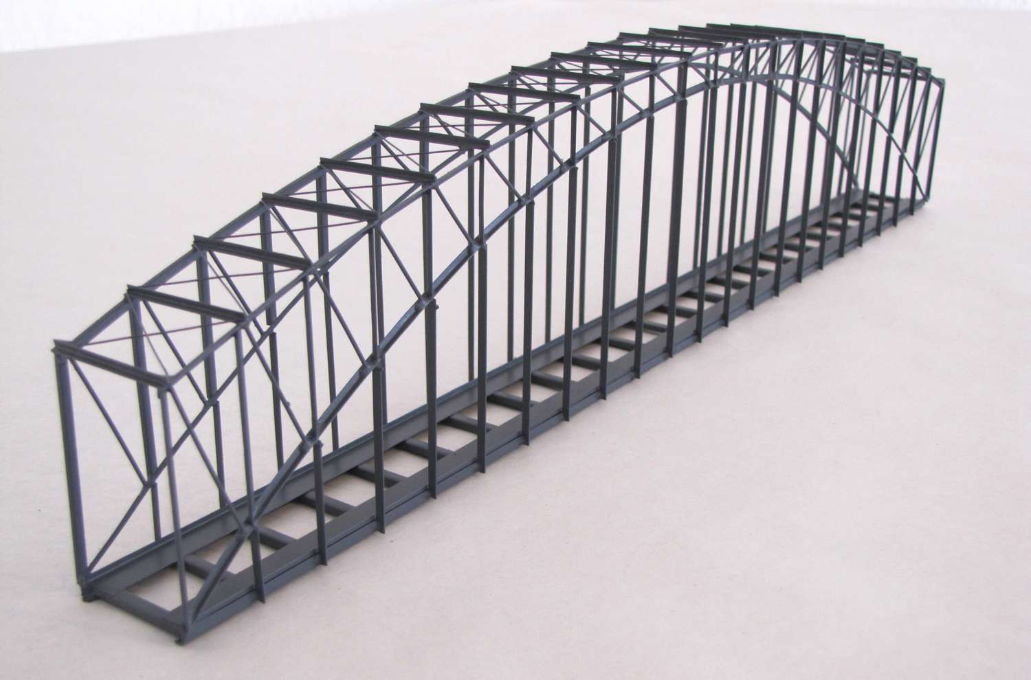 Hack 23110 - BN37 - Bogenbrücke 37cm, 1-gleisig, grau