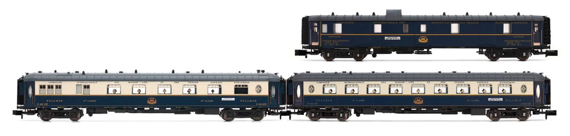 Arnold HN4491 - 3er Set Personenwagen 'Edelweiss Pullman Express', Set 2, CIWL, Ep.II