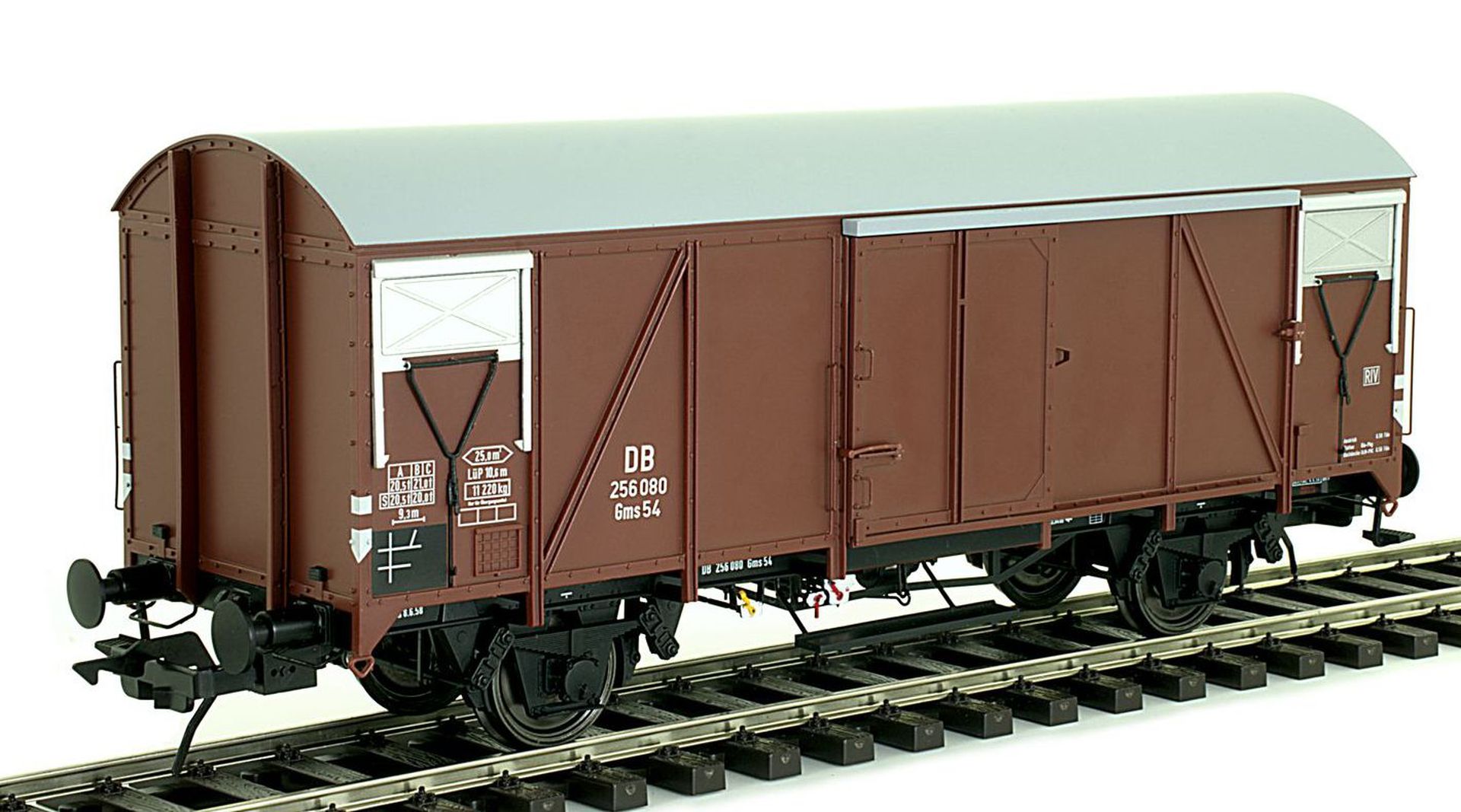 Lenz 42234-05 - Gedeckter Güterwagen Gms 54, DB, Ep.III, 256 080