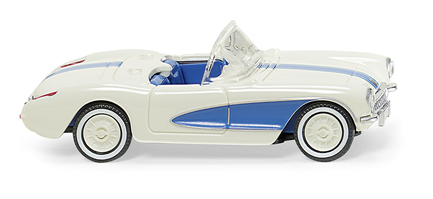 Wiking 081905 - Chevrolet Corvette - perlweiß/himmelblau
