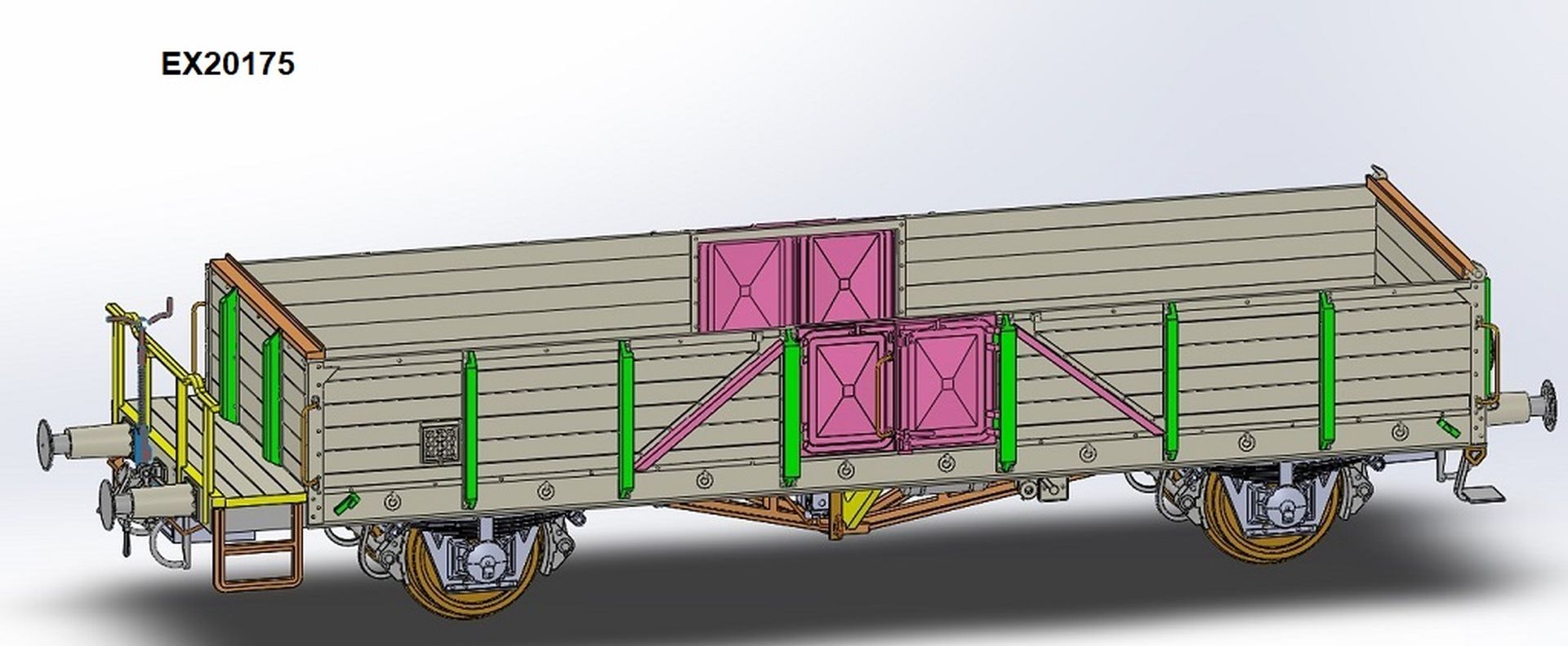 Exact-Train EX20175 - Offener Güterwagen Ommr 'Linz', DR, Ep.III, mit Bremserbühne Exact-Train EX20175 - Offener Güterwagen Ommr 'Linz', DR, Ep.III, mit Bremserbühne