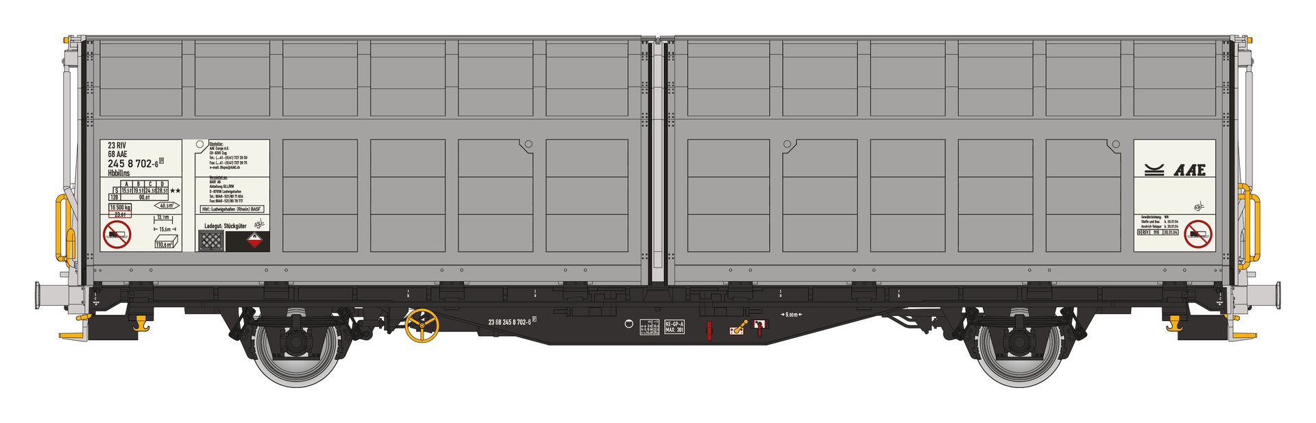 Albert Modell 245064 - Schiebewandwagen Hbbillns, AAE, Ep.V
