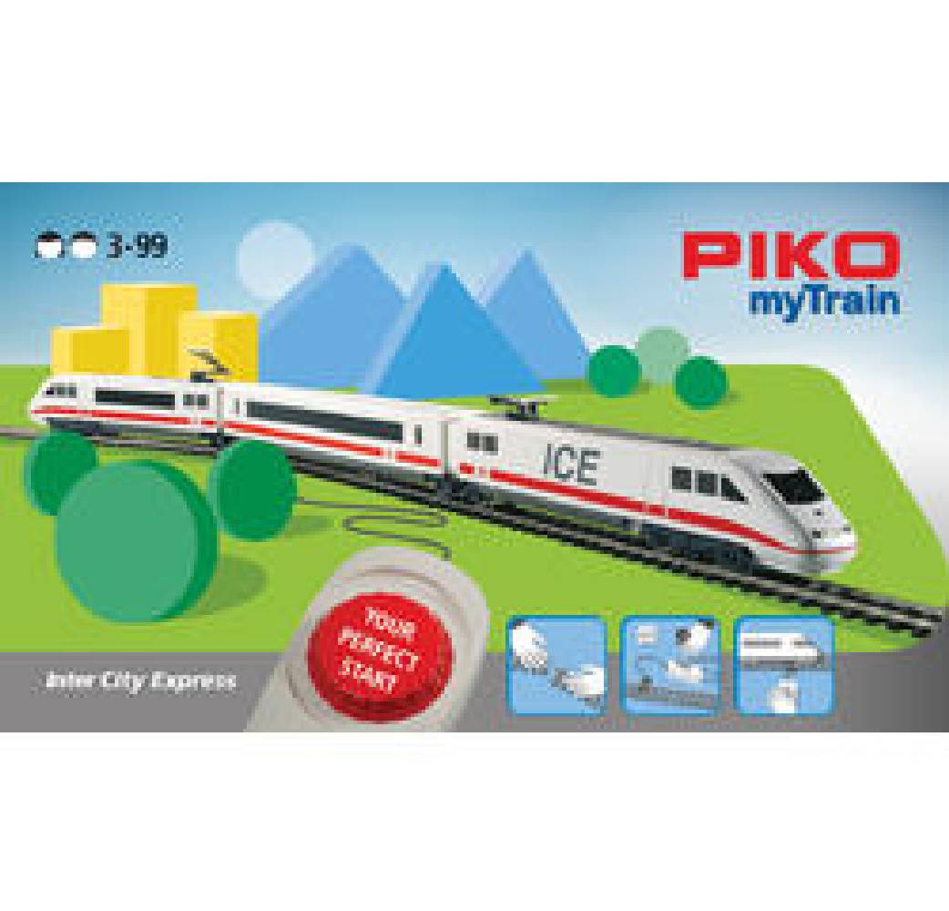 Piko 57094 - Analoges Startset 'myTrain' mit ICE, 3-teilig