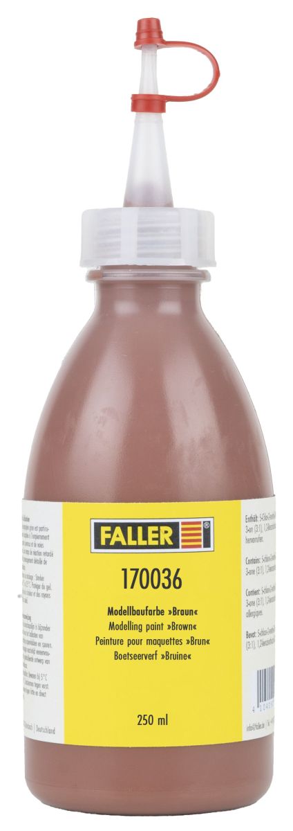 Faller 170036 - Modellbaufarbe Braun, 250 ml