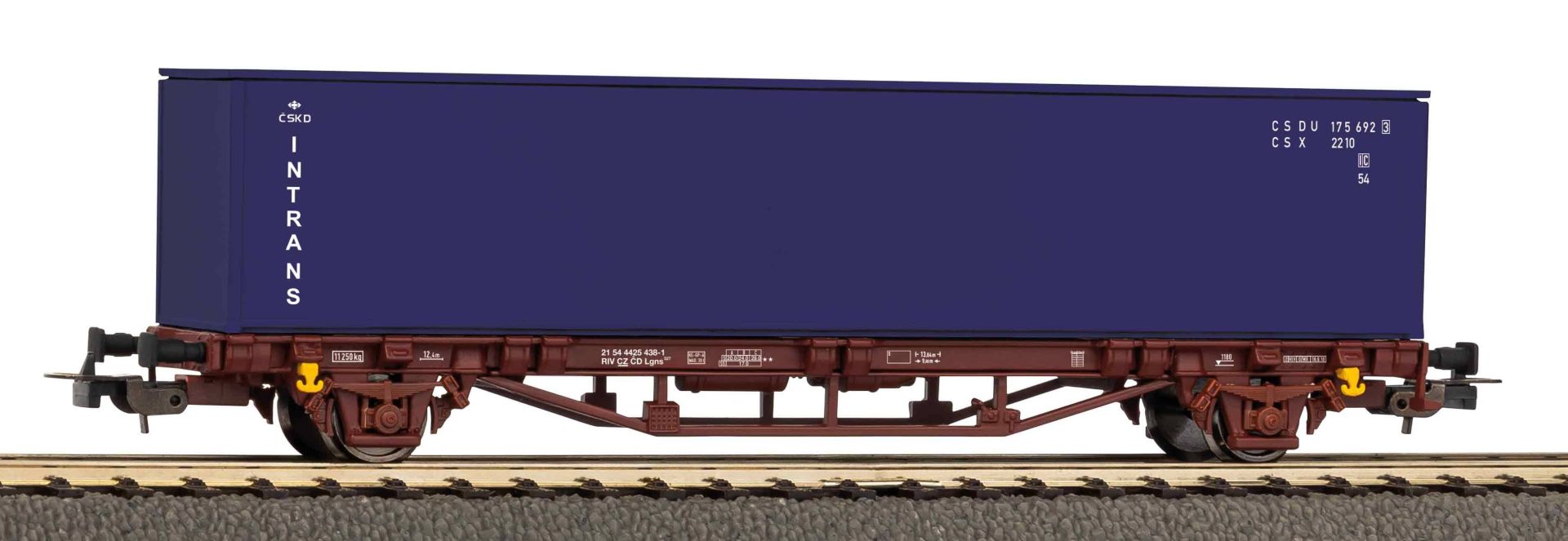 Piko 27719 - Containertragwagen mit 40' Container, CD, Ep.V