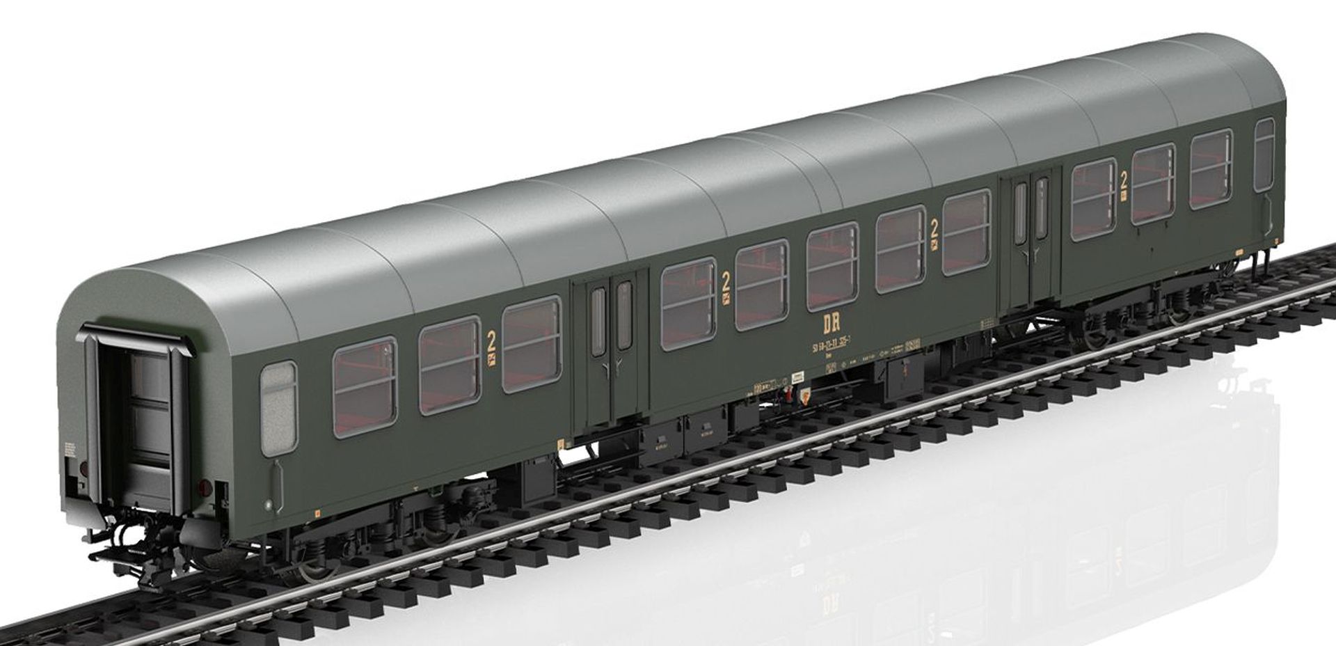 Märklin 42580 - 3er Set Personenwagen Bmh, 2. Klasse, DR, Ep.IV Märklin 42580 - 3er Set Personenwagen Bmh, 2. Klasse, DR, Ep.IV